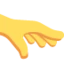 Palm Down Hand emoji on Discord