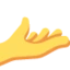 Palm Up Hand emoji on Discord
