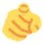 Index Pointing at the Viewer emoji, Twitter / X design
