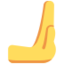 Rightwards Pushing Hand emoji, Twitter / X design
