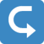 Download Left Arrow Curving Right emoji, Twitter / X style