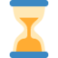 Hourglass Done emoji, Twitter / X design