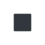 Black Small Square emoji, Twitter / X design