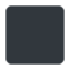 Black Medium Square emoji, Twitter / X design