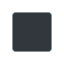 Black Medium-small Square emoji, Twitter / X design