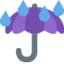 Umbrella with Rain Drops emoji on Discord