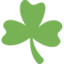 Shamrock emoji, Twitter / X design