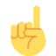 Index Pointing Up emoji on Discord
