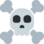Download Skull and Crossbones emoji, Twitter / X style