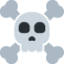 Skull and Crossbones emoji, Twitter / X design