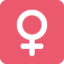 Female Sign emoji, Twitter / X design
