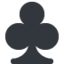 Club Suit emoji, Twitter / X design