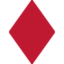 Diamond Suit emoji, Twitter / X design