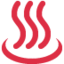 Hot Springs emoji, Twitter / X design