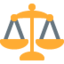 Balance Scale emoji, Twitter / X design