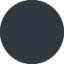 Black Circle emoji, Twitter / X design