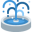 Fountain emoji, Twitter / X design