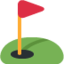 Flag in Hole emoji, Twitter / X design