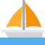 Sailboat emoji, Twitter / X design
