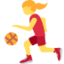 Download Woman Bouncing Ball emoji, Twitter / X style
