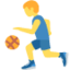 Man Bouncing Ball emoji, Twitter / X design