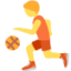 Person Bouncing Ball emoji, Twitter / X design