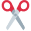 Download Scissors emoji, Twitter / X style