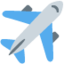 Airplane emoji, Twitter / X design