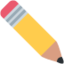 Pencil emoji, Twitter / X design