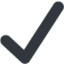 Check Mark emoji, Twitter / X design