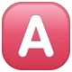 A Button (blood Type) emoji, WhatsApp design