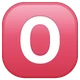 O Button (blood Type) emoji, WhatsApp design