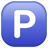P Button emoji, WhatsApp design