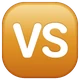 Vs Button emoji, WhatsApp design