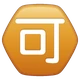 Japanese “acceptable” Button emoji, WhatsApp design