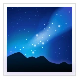 Milky Way emoji on WhatsApp