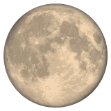 Full Moon emoji on WhatsApp