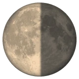 Last Quarter Moon emoji on WhatsApp