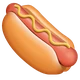 Hot Dog emoji, WhatsApp design