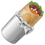 Burrito emoji on WhatsApp