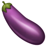 Eggplant emoji on WhatsApp