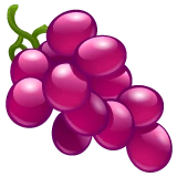 Grapes emoji on WhatsApp