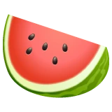 Watermelon emoji on WhatsApp