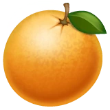 Tangerine emoji on WhatsApp