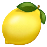 Lemon emoji on WhatsApp