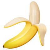 Banana emoji on WhatsApp