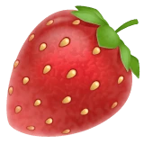 Strawberry emoji on WhatsApp
