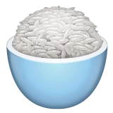 Cooked Rice emoji on WhatsApp