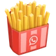 French Fries emoji, WhatsApp design