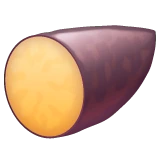 Roasted Sweet Potato emoji on WhatsApp